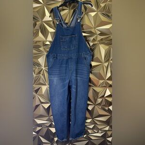Rock N Rev Maternity Blue Denim Overalls